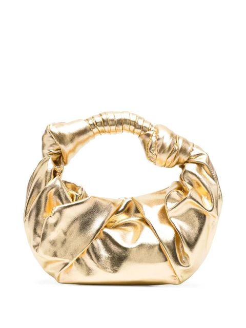 Simon Miller ruched logo-plaque shoulder bag - Gold - zdjęcie produktu nr 1