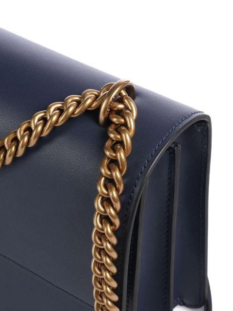 PINKO Classic Love One chain crossbody bag - Blue
