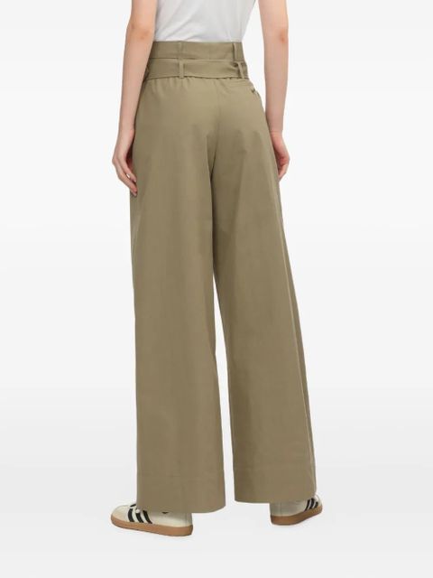 Simone Rocha belted pleated trousers - Green - zdjęcie produktu nr 2