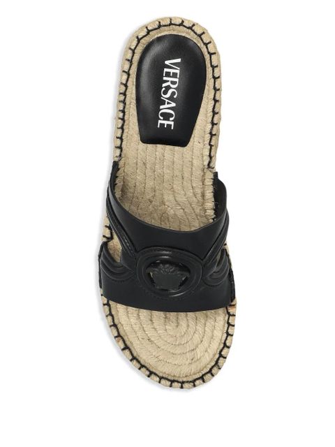 Versace 115mm Medusa wedge sandals - Black - zdjęcie produktu nr 2