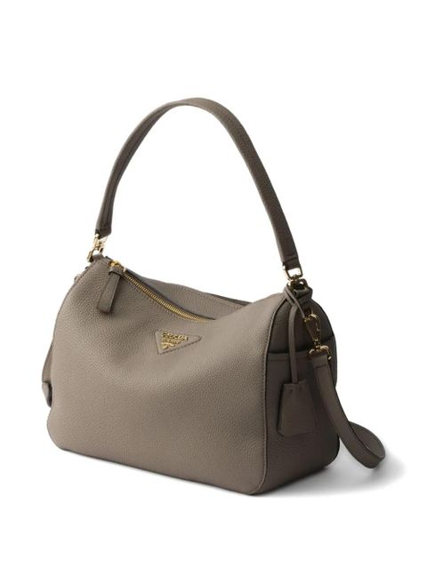 Prada leather shoulder bag - Grey