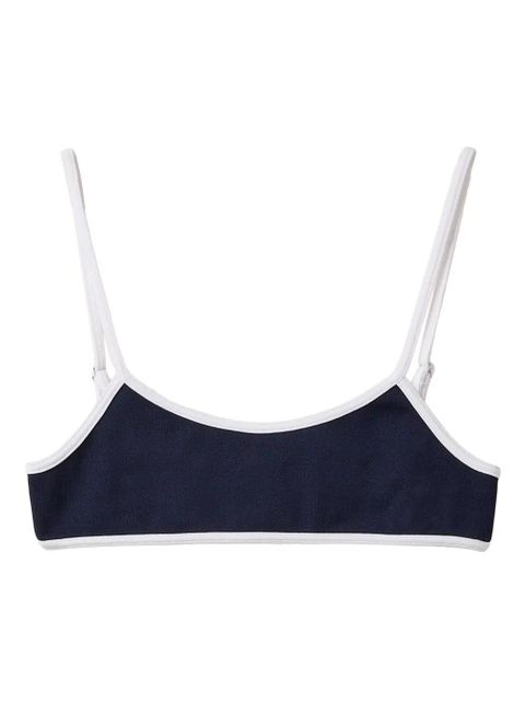 Miu Miu technical-knit swimsuit top - Blue - zdjęcie produktu nr 1