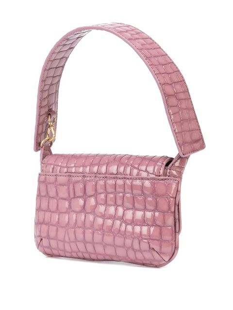 Cult Gaia Damara crocodile-effect shoulder bag - Purple