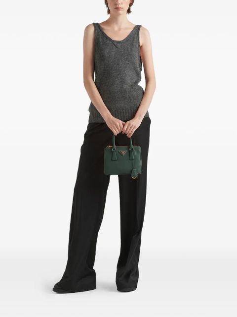 Prada mini Galleria leather tote bag - Green