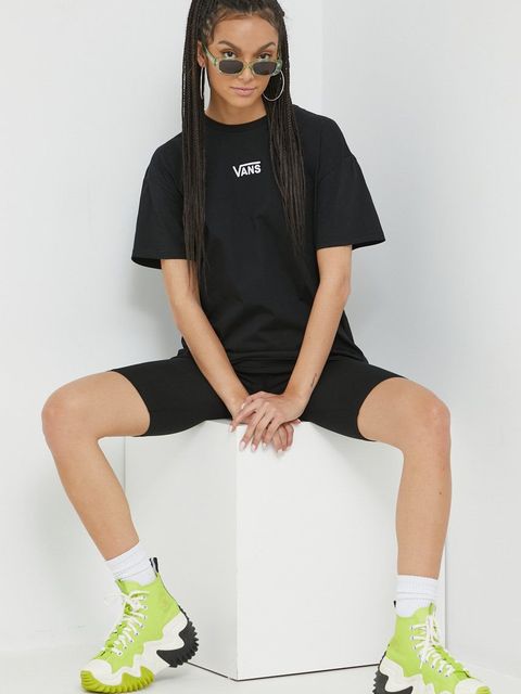 Vans t-shirt bawełniany kolor czarny - zdjęcie produktu nr 1