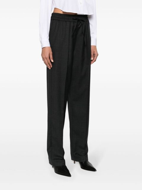 ISABEL MARANT Liska plaid wool trousers - Grey - zdjęcie produktu nr 2