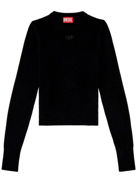Diesel M-Areesax logo-plaque jumper - Black - zdjęcie produktu nr 1