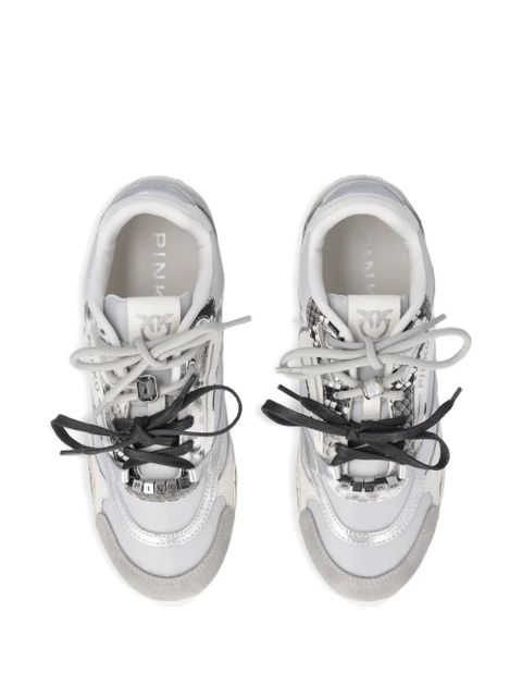 PINKO logo lace-up sneakers - Grey