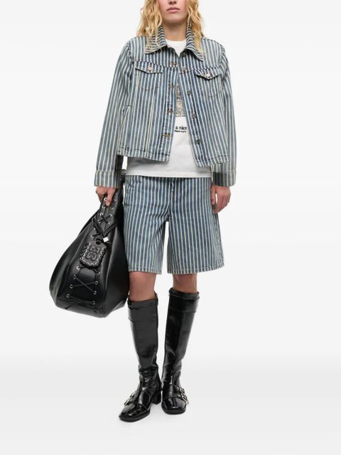 GANNI striped denim jacket - Blue - zdjęcie produktu nr 2