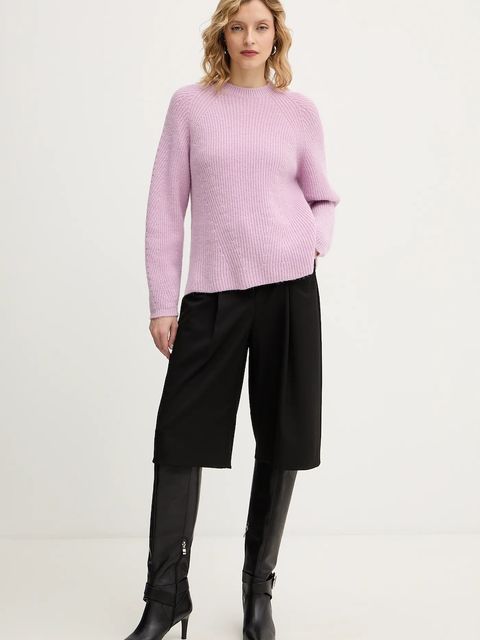 Twinset sweter z dodatkiem alpaki damski kolor różowy 252TT3060