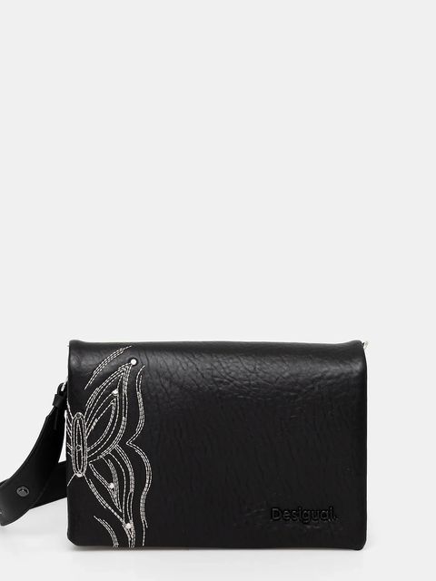 Desigual torebka GOODALL DORTMUND FLAP kolor czarny 25SAXP84 - zdjęcie produktu nr 1