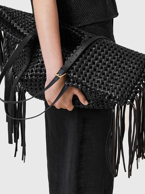 AllSaints torebka skórzana ARA kolor czarny W378XC