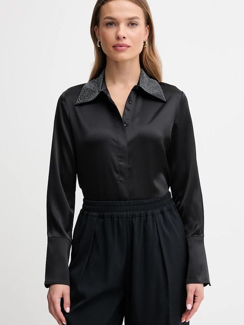 Joseph Ribkoff koszula damska kolor czarny regular z kołnierzykiem klasycznym 254926 - zdjęcie produktu nr 1