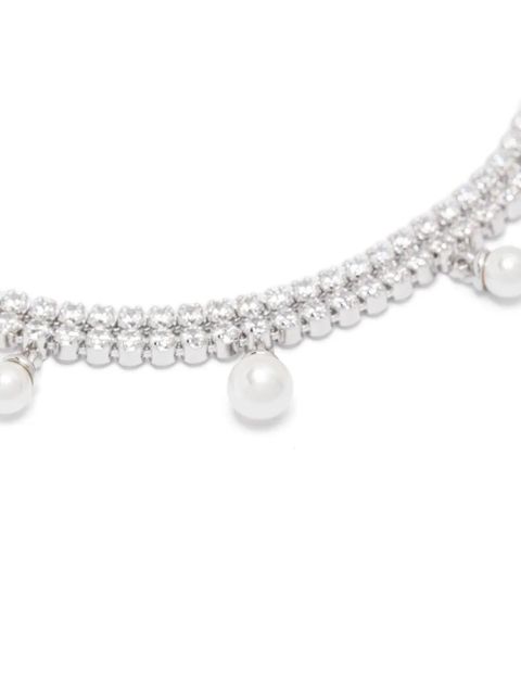 Swarovski pearl-embellished bracelet - Silver