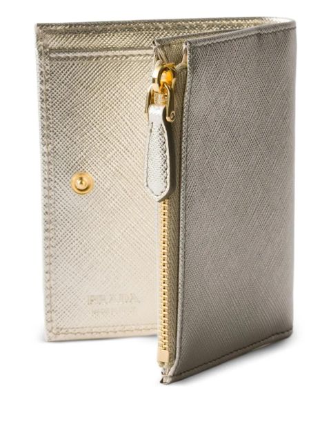 Prada small leather wallet - Gold
