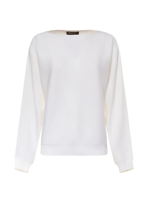 Loro Piana boat-neck sweater - White - zdjęcie produktu nr 1