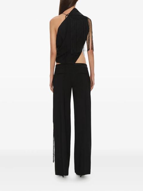 Christopher Esber Unravel fringe top - Black