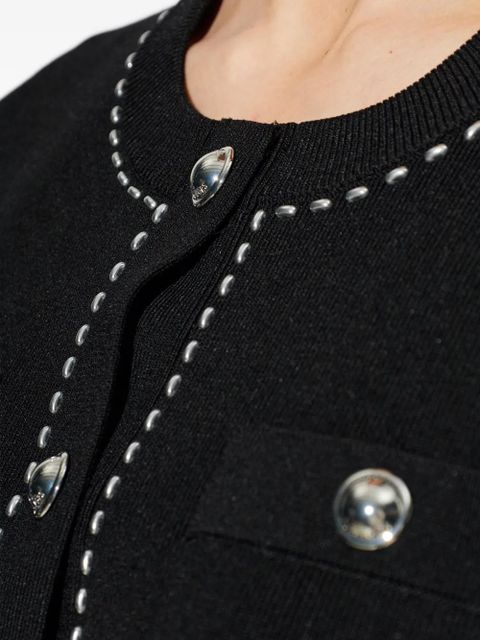 Michael Kors button trim cardigan - Black