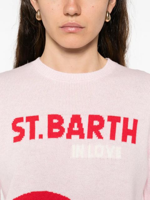 MC2 Saint Barth heart graphic jumper - Pink - zdjęcie produktu nr 2