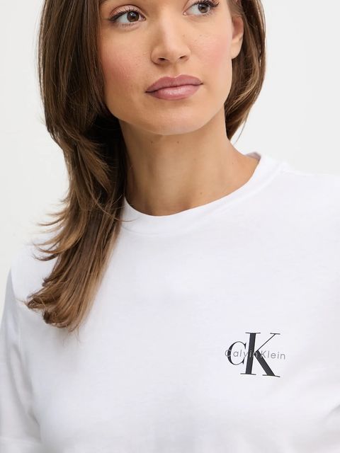 Calvin Klein Jeans t-shirt bawełniany damski kolor czarny LV047C905G