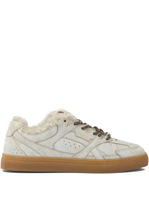 Copenhagen CPH63 fur-trim leather sneakers - Neutrals - zdjęcie produktu nr 1