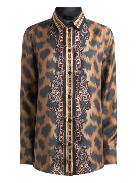 ETRO animal-pattern shirt - Brown - zdjęcie produktu nr 1