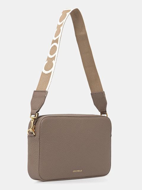 Coccinelle torebka skórzana TEBE kolor beżowy E5.MN5.52.01.01