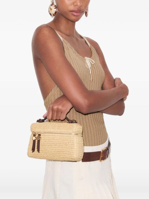 Tory Burch raffia mini bag - Neutrals