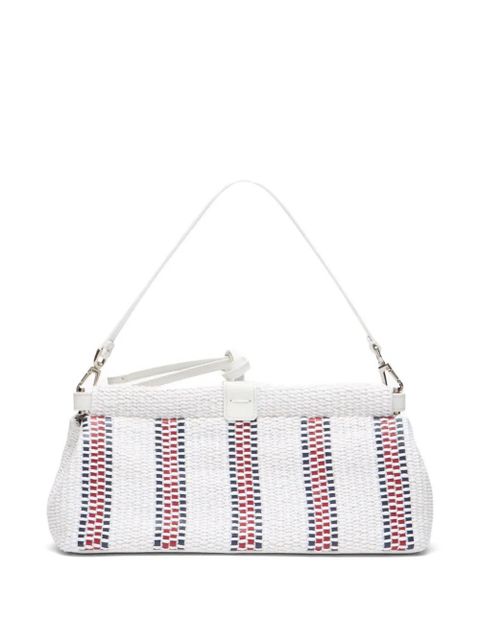 Casadei Amalfi woven shoulder bag - White - zdjęcie produktu nr 2