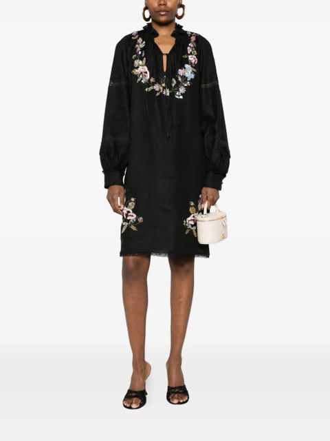 Valentino Garavani floral embroidered dress - Black - zdjęcie produktu nr 2