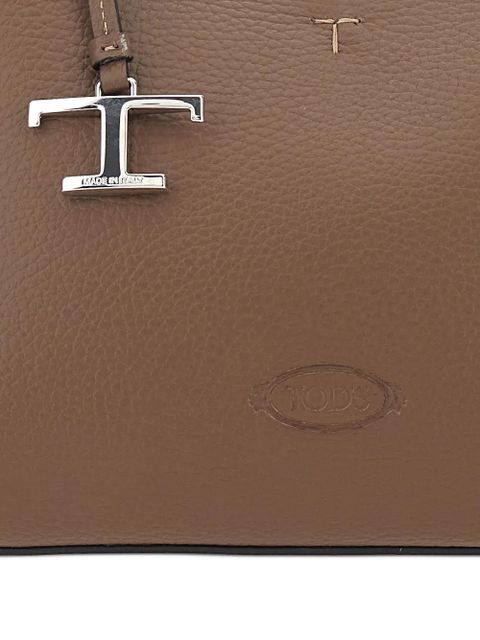Tod's logo-charm tote bag - Brown