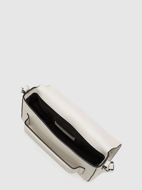 Karl Lagerfeld torebka skórzana kolor beżowy A4W30083