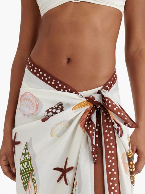 ERES Latte beach cover-up - White