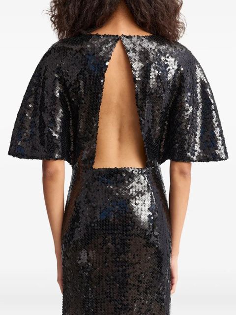 16Arlington Ermara sequinned midi dress - Black - zdjęcie produktu nr 2