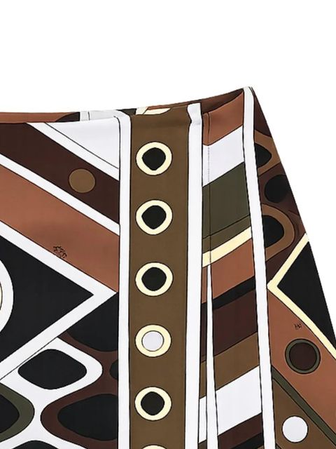 PUCCI geometric cutout skirt - Brown - zdjęcie produktu nr 2