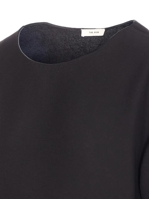 The Row boat-neck long-sleeved blouse - Black - zdjęcie produktu nr 2