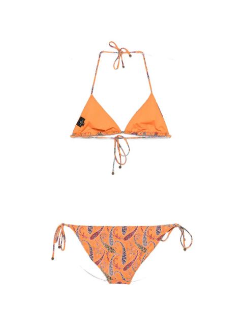 ETRO paisley-print triangle bikini - Orange - zdjęcie produktu nr 2