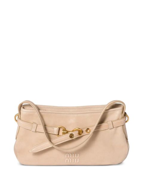 Miu Miu Aventure leather shoulder bag - Neutrals - zdjęcie produktu nr 1