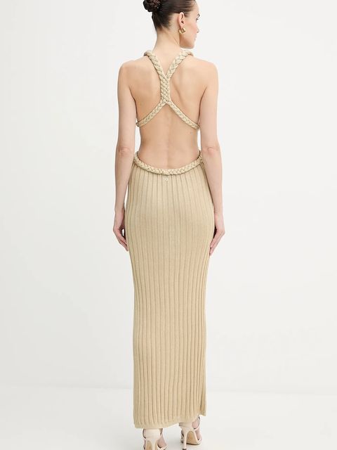 Guess sukienka VANYA kolor zielony maxi dopasowana W5YK0O Z0210