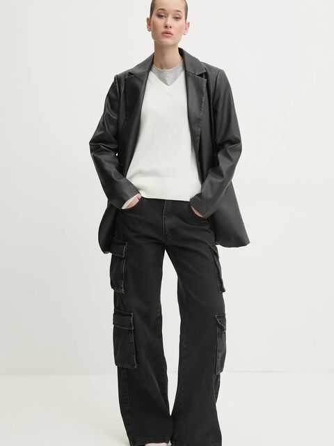 Guess Jeans sweter z domieszką jedwabiu - zdjęcie produktu nr 1