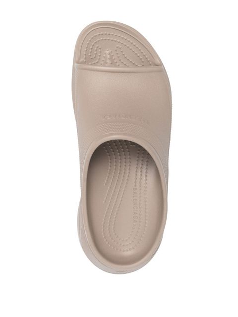 Balenciaga x Crocs™ platform pool slides - Neutrals