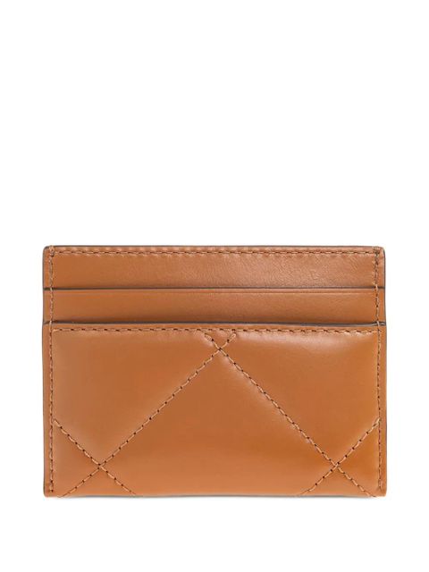 Tory Burch Kira quilted-logo cardholder - Brown - zdjęcie produktu nr 2