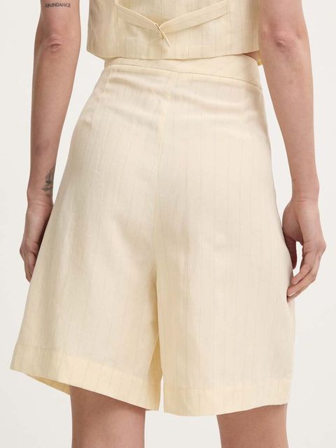 Liu Jo szorty z domieszką lnu