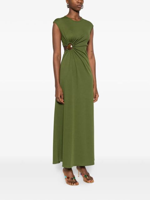 Christopher Esber cut-out ring-detail maxi dress - Green