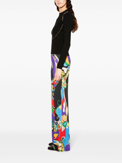PUCCI Orchidee print trousers - Purple