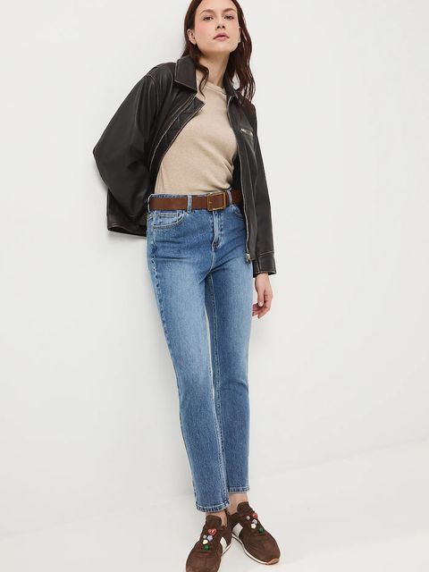 Medicine jeansy damskie kolor niebieski - zdjęcie produktu nr 1