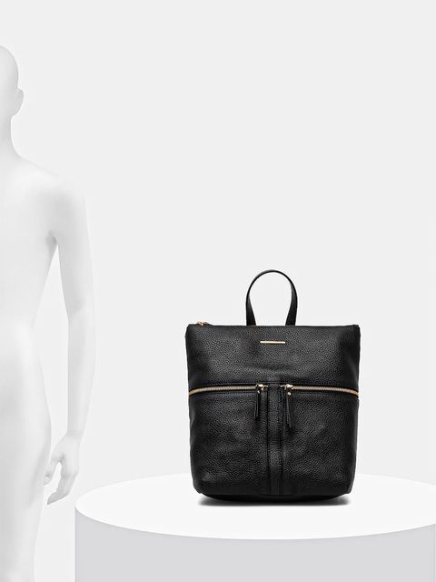 Geox plecak skórzany IRENIE damski kolor czarny duży gładki D25JVA 00046