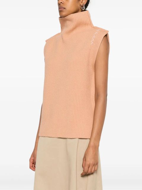 Marni ribbed wool vest - Orange
