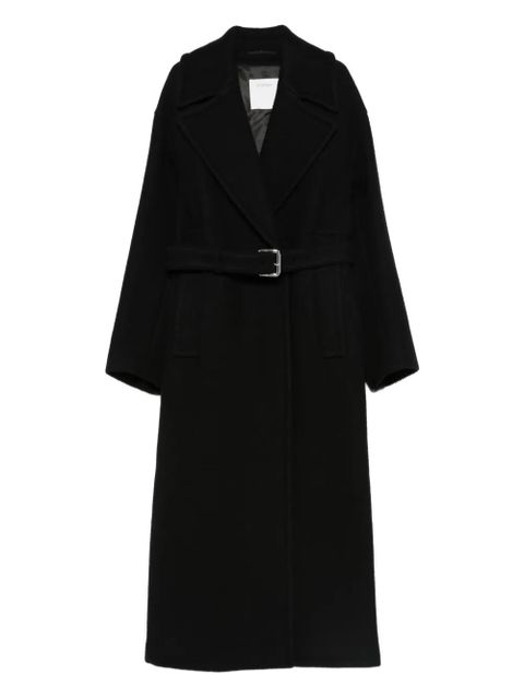 Sportmax virgin-wool belted coat - Black - zdjęcie produktu nr 1