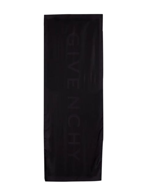 Givenchy logo-printed scarf - Black
